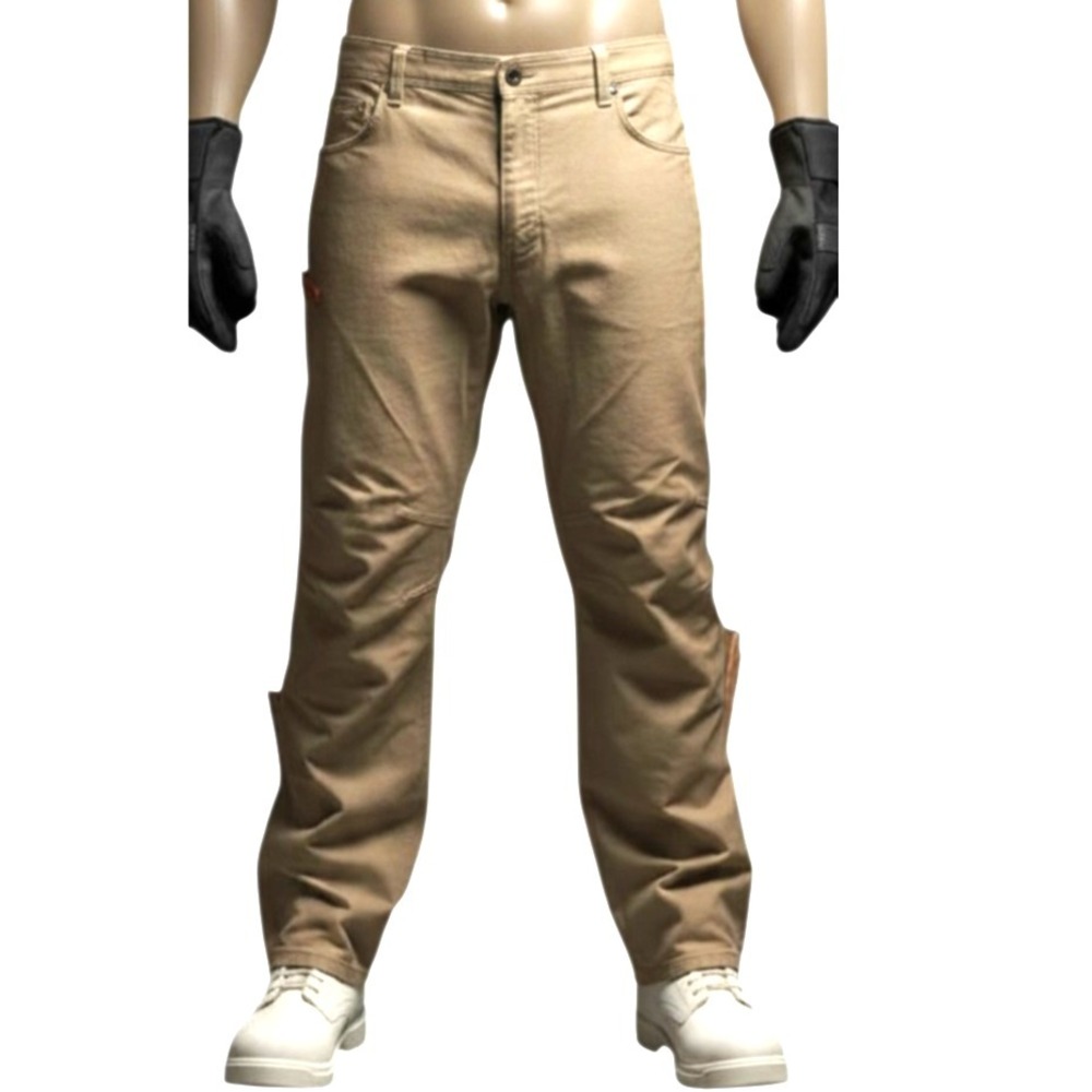 Brunt Torra Work Pants 44x30 Beige Stretch Canvas Tradesman Utility Durable